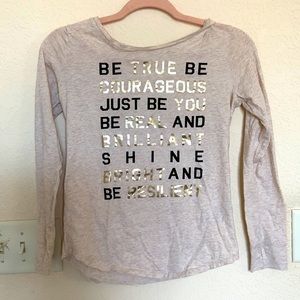 Cream colored girls long sleeve